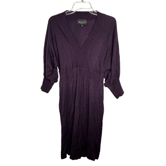 Connected Apparel Purple Sweater Dress - Picture 1 of 7
